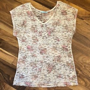 Maurice’s Mesh floral lace top